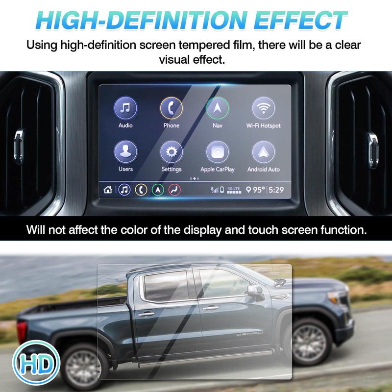 Autorder Custom Fit for Screen Protector 2016-2020 2021 2022 GMC