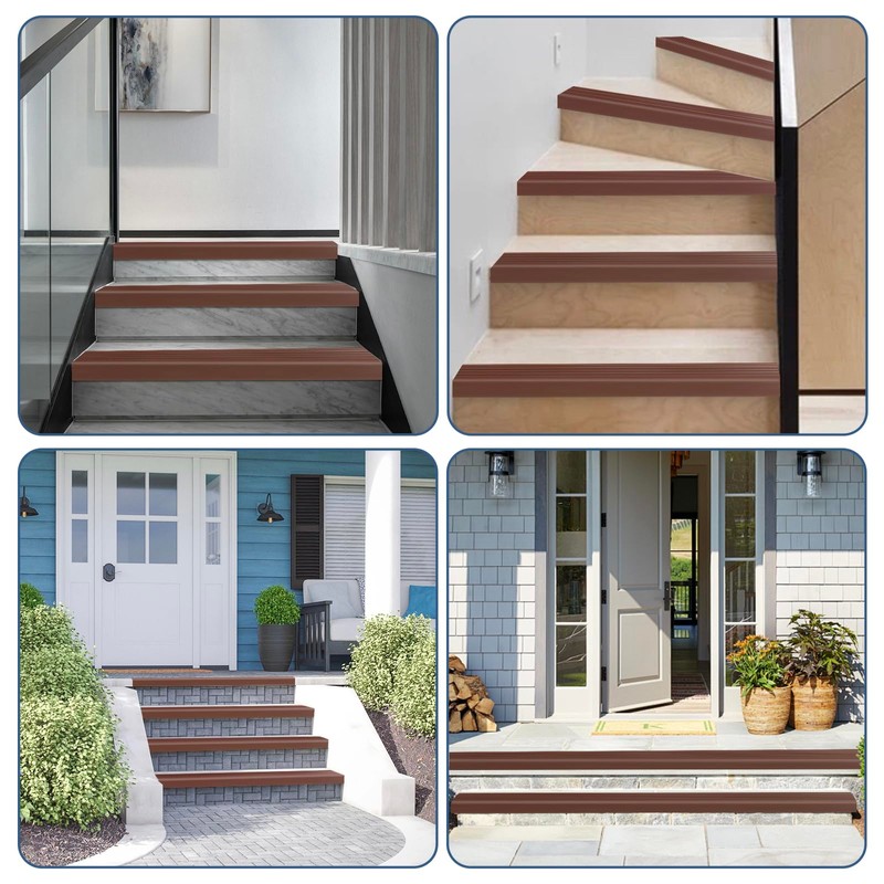 Stair Edge Trim Self Adhesive Vinyl Stair Nosing Molding Trim