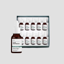 Tenzero Cicapantheome 2X Expert Chemical Ampoule Set 15ml x 10 Soothing Highly Concentrated Ampoules / 텐제로 시카판테옴 투엑스 엑스퍼트 케미컬 앰플 세트 15ml x 10개 진정 고농축 앰플