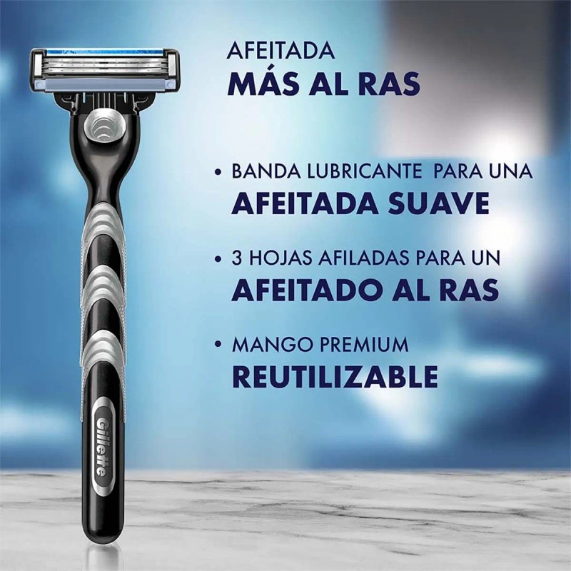 Cartucho de Rastrillo Gillette Mach3, 8 Unidades