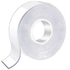 Jiaweixiang Double Sided Mounting Tape Heavy Duty, Clear Multipurpose Removable Sticky Strips, Reusable Strong Wall Tape Picture Hanging Strips Poster Carpet Tape