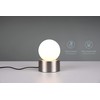 lightling Cordula Table Lamp with Base Matt Nickel Metal Glass