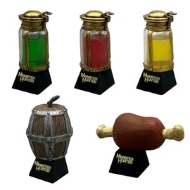 Capcom Monster Hunter Desktop Figure, Item Mascot, 1 Box, Approx. H1.4 - 1.8 inches (35 - 47 mm), Width 0.8 - 2.0 inches (21 - 50 mm), D0.8 - 1.3 inches (20 - 33 mm), Made of PVC, ABS