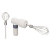 Electric Hand Mixer Warm White Cordless Rechargeable 2000mAh Battery Stainless