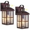 YJXGDIL 2 Pack Motion Sensor Porch Light Dusk to Dawn