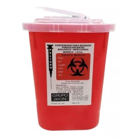 Bote Contenedor Residuos Punzocortantes 1.8 Lts ( 2 Botes )