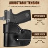 Leather Pocket Holster for S&W Bodyguard 2.0/Ruger LCP, Optic Ready,