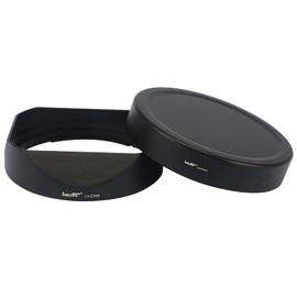 Haoge Lens Hood Bayonet Metal Square for Sony FE 35 mm F1.4 GM (with Metal Front Cap) Replaces Sony FE35 mm F1.4 GM Hood ALC-SH164