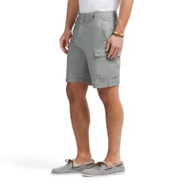 IZOD Men's Saltwater Cargo Short, Cinder Block