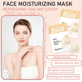 10 Pcs Facial Sheet Face Mask Set,Hydrating Face Mask Sheets Set For All Skin Types(O)