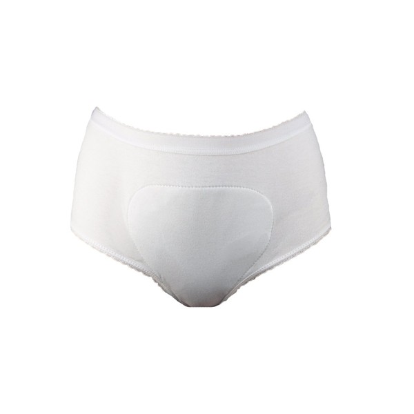 LADIES FULL INCONTINENCE BRIEF - WHITE
