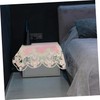 Mikinona Elegant Princess Style Tablecloth Nightstand Cover Decorative End Table