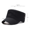 HUA YANG Army Cap Men's Cotton Vintage Adjustable Flat Top