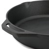 Megachef 12 Inch Pre-Seasoned Cast Iron Skillet with Tempered Glass