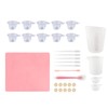 Silicone Measuring Cup Tool Kit Spatula Finger Gloves Pipettes Epoxy