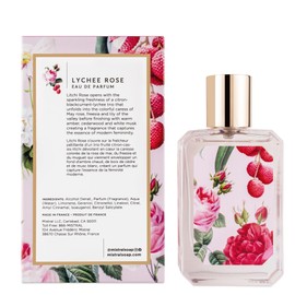Mistral Lychee Rose Eau de Parfum – Citrus Floral Perfume for Women with Lychee, Rose & Amber | Paraben-Free, Long Lasting French Luxury Fragrance Spray, Women's Fragrances | 1.7 fl oz