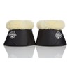 LeMieux Lambskin Wrap Round Over Reach Boots - Black, Medium
