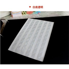 10 Sheet (1020-pack) Photo Corners Self Adhesive PVC Paper Photo Foto Corner Stickers for Scrapbooking Personal Journal (White)