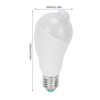 E27 Human Sensor Light Bulb 7W LED Induction Lamp for