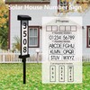 CTOL Solar Address Sign - Double-Sided LED Illuminated House Numbers,