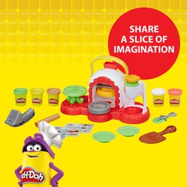Play-Doh Stamp 'N Top Pizza Oven Toy with 5 Non-Toxic Colors