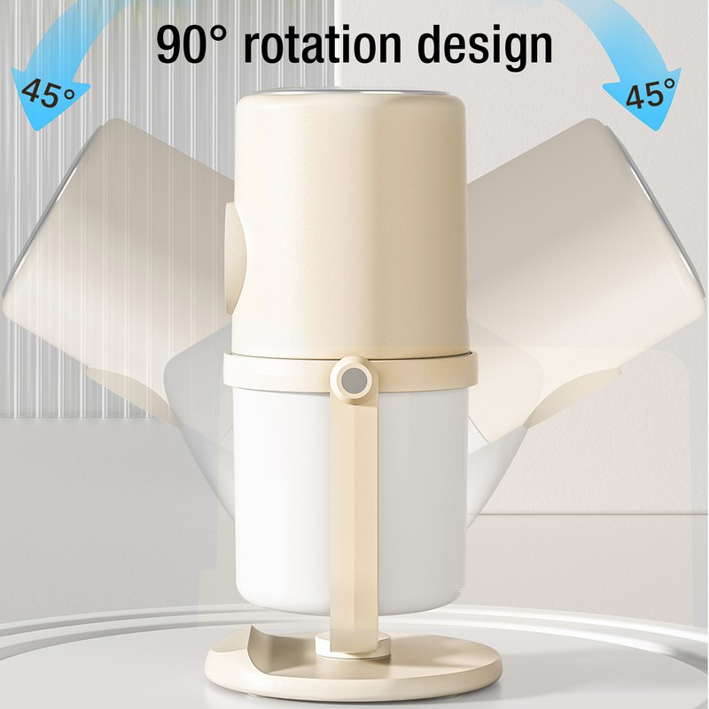 USB Desktop Humidifier Rechargeable Quiet Two Mist Mode 300ML Cool