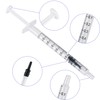 24 Pack of 1ml Plastic Syringes with Caps - Sterile,