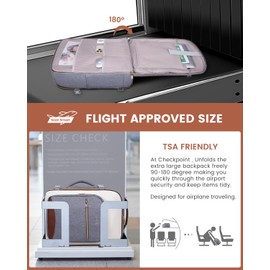 LOVEVOOK 40L Carry on Backpack for Women & Men with 3 Packing Cubes, Large Travel Backpack for Airplanes, TSA Personal Item Travel Bag fits 17" Laptop, Waterproof Travel Essentials Airline Approved