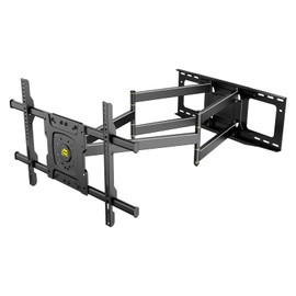 FORGING MOUNT Long Arm TV Wall Mount with 36" Extension Dual Articulating Full Motion TV Mount Bracket for 50"-90" Flat Curved TVs, Easy Install on 16" 24" Studs Max VESA 600x400mm up to 198lbs