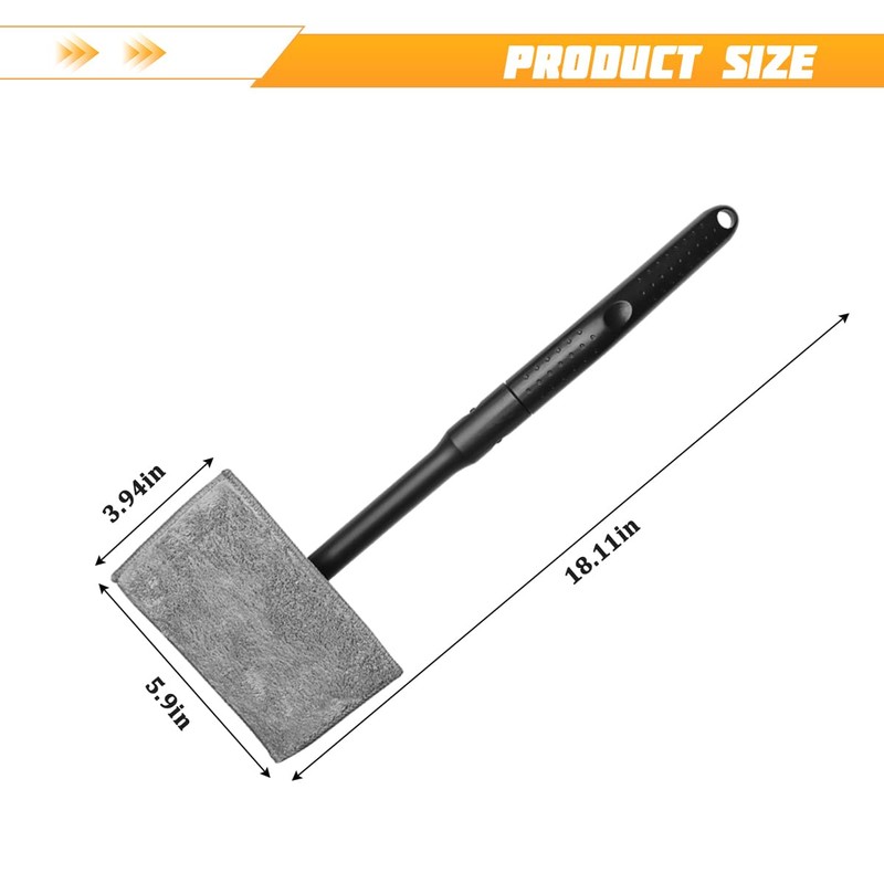 Zpana Car Windshield Cleaning Tool, Vehicle Window Cleaner with Extendable