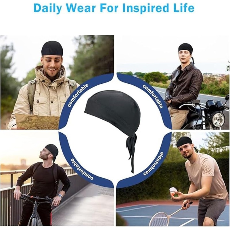 Cotton Pirate Bandana Pirate Cap CB-RPG (BLACK)