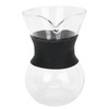 Reusable Glass Coffee Pot with Stainless Steel Filter Manual Drip