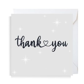 Second Ave Thank You Square Card For Him/Her Greeting Card