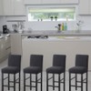 HFCNMY Bar Stool Covers,4 Pack Stretch Covers with Backs Jacquard