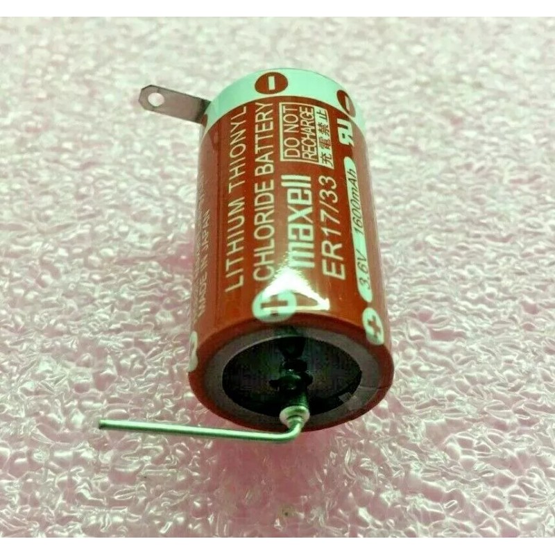 Maxell (5 PIECE LOT) ER17/33 N3 MX, 3.6V 1600mAh LITHIUM
