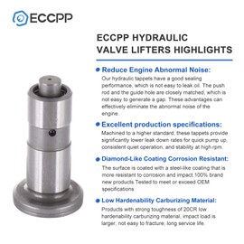 ECCPP Engine Hydraulic Lifter Fit for Infiniti M30 for Infiniti QX4 for Mercury Villager 200SX D21 Frontier Maxima Pathfinder Quest Xterra Set of 12