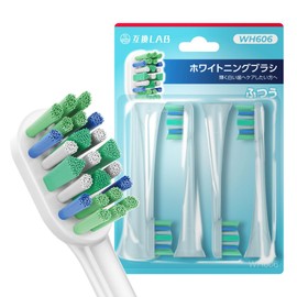 Phillips Sonicare Replacement Brush, Compatible Lab, Replacement Brush, Compatible with Colored Stains, Regular Whitening Brush, Pack of 4