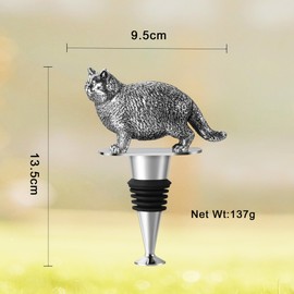 Cat Wine Bottle Stopper, Cat Gifts for Cat Lovers, Birthday Christmas Gifts for Women Men, Cat Lovers with Gift Box
