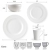 Mikasa 5224193 Ciara 16-Piece Dinnerware Set, Service for 4