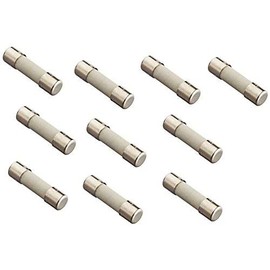electrosmart Pack of 10 Anti-Surge/Time Delay Ceramic Fuse - Size 20mm x 5mm – Related Voltage 250v - Available in 1A 1.6A 2A 3.15A 4A 5A 6.3A 8A & 10A (T6.3A)