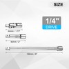 sourcing map 1/4" Drive Socket Extension Set 2" 6" Ratchet
