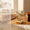 Small Picture Stand 4Psc Mini Wood Adjustable Glass Display Stands