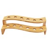 BambooMN 13" x 5.7" x 3.5" Natural Bamboo S Wave