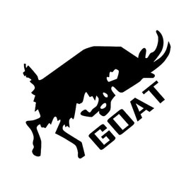 SixtyTwo24 Bucking Goat Sticker- 5" Decal {Black}- Goat Mode, SIX667