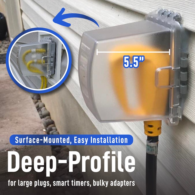 Sealproof 1-Gang Weatherproof In Use Outdoor Outlet Extra Deep Cover