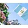 Large Guatemala Flag,3x5 FT Guatemalan 75D Outdoor Banner,Guatemalans Decor for
