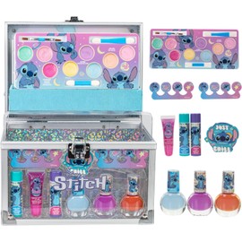 Stitch Set de Maquillaje para Niñas Gloss y Esmalte con Maletín de Belleza