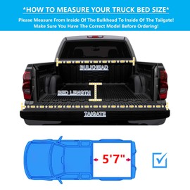 Mamoru Soft Roll Up 5'7" Truck Bed Cover Compatible for 2017-2024 Nissan Titan Vinyl Tonneau Cover | Compatible for Factory Utility Track