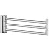 APLusee Polished Chrome Swivel Towel Bar, 304 Stainless Steel Foldable