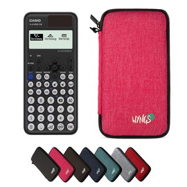 Casio fx-810DE CW including a WYNGS protective case in Pink - Basic Set (German)